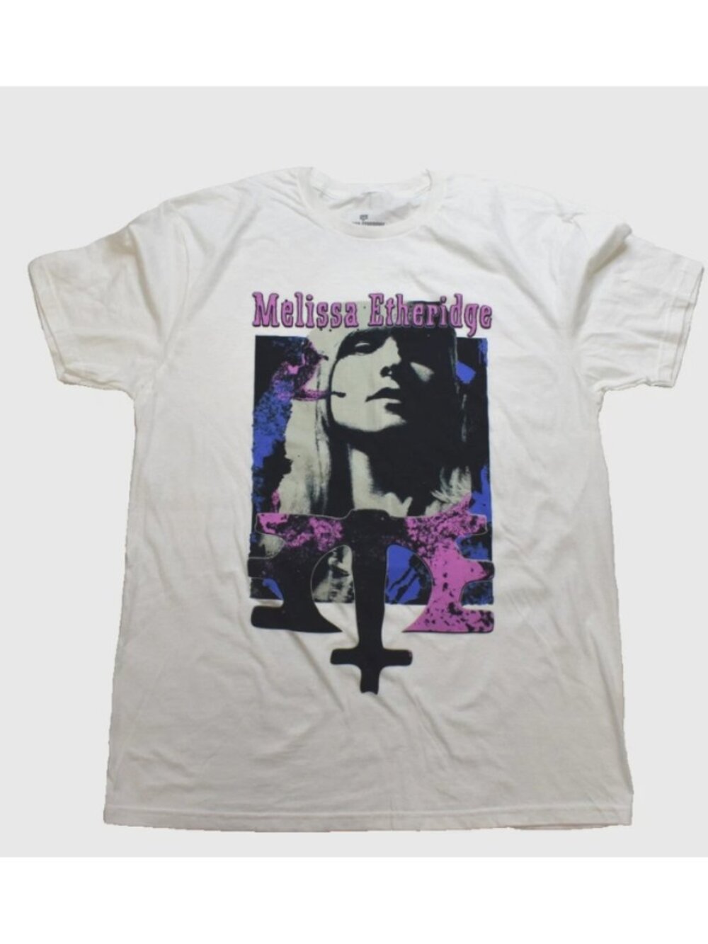 Melissa Etheridge Adult Yes I Am Graphic Official Merch White Shirt New Large